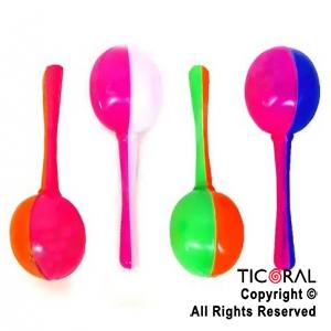 MARACA LISA BICOLOR FLUO MULTICOLOR x 6 (PF0017)